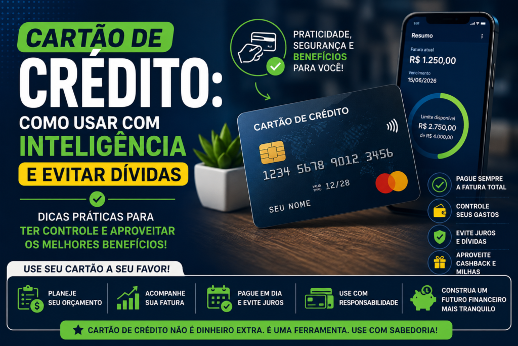 Cartão de Crédito: Guia Completo Para Usar Sem Cair em Dívidas em 2026